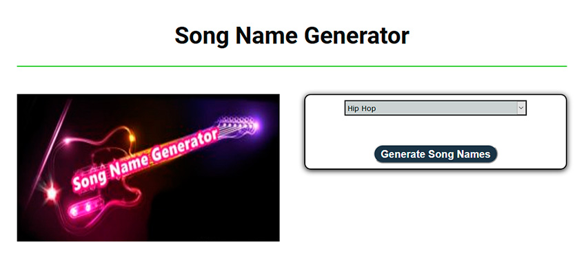 song name generator